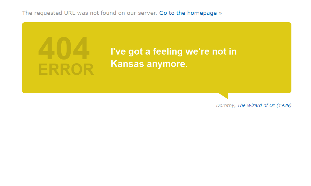 Best 404 pages: IMDb